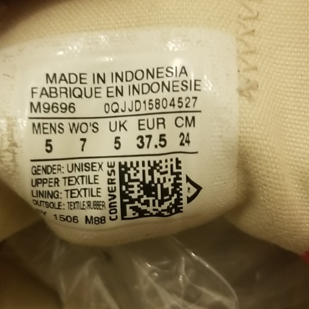 Converse All Star Womens 7 Mens 5 RED - Picture 7 of 10